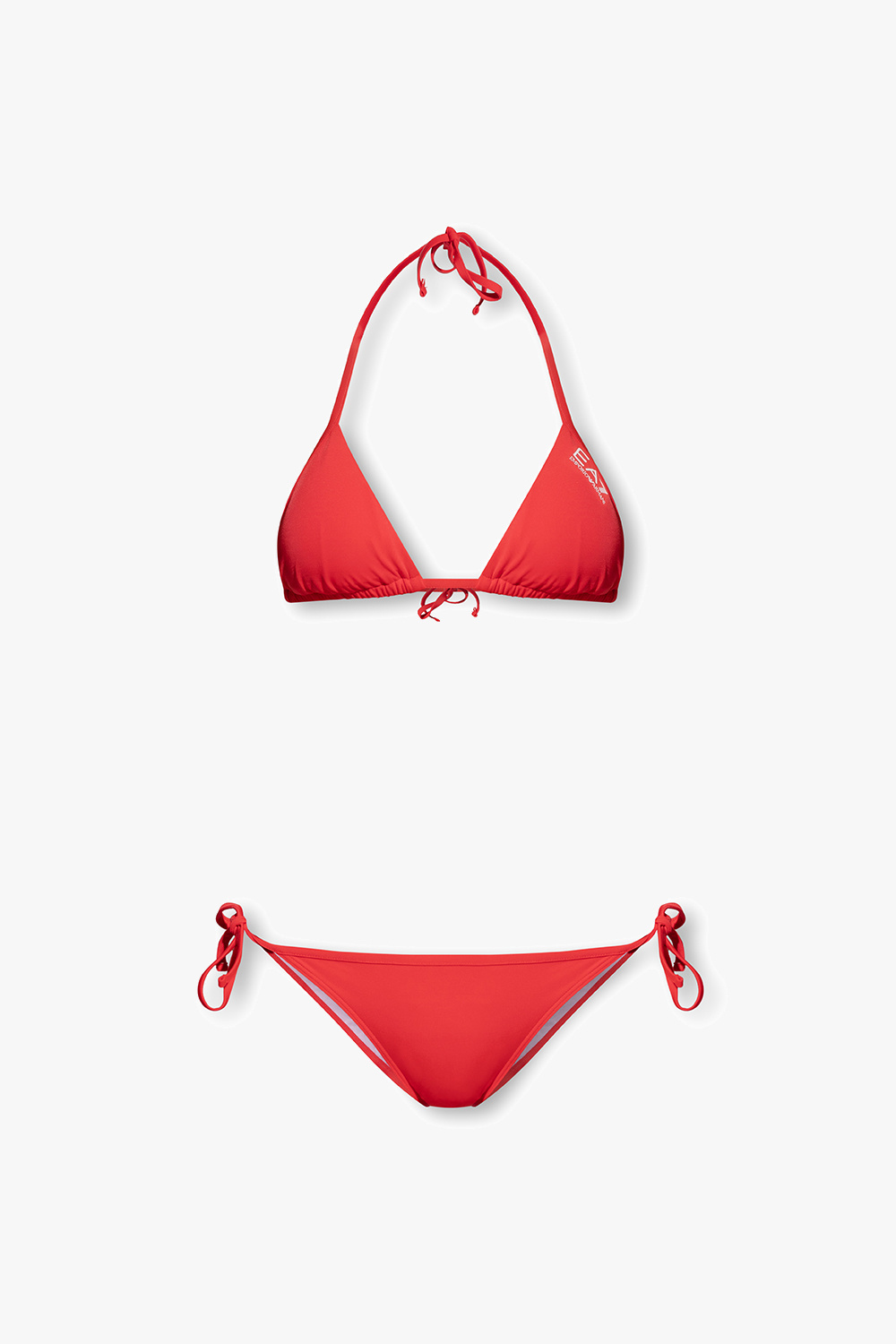 Red Bikini with logo EA7 Emporio armani Black